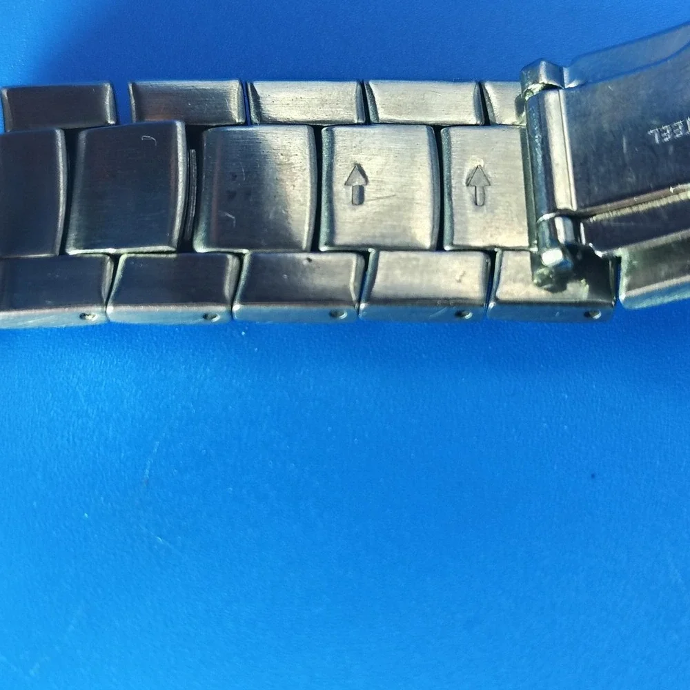 Vintage 2003‎ Timex Indiglo Date 38mm Mens Quartz Watch Solid SS Fully Restored